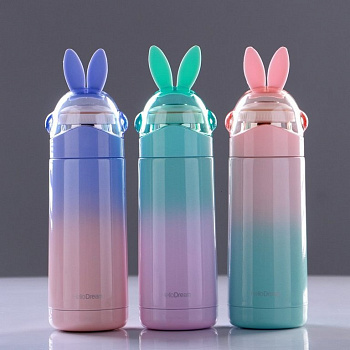 Термос детский "Счастливый зайчик" 350мл, в ассортименте