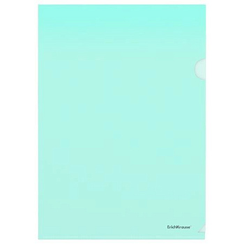 Папка-уголок A4 пластик 0,16 мм Erich Krause "Glossy Classic" зеленая