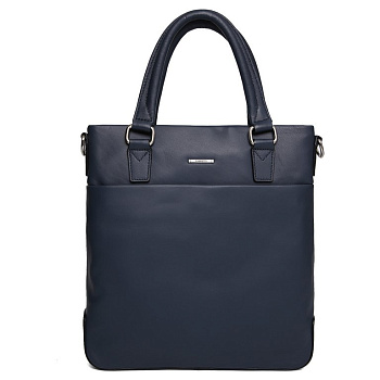 Сумка мужская FABRETTI 26х31х7 см, нат. кожа, синий