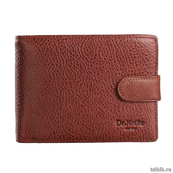 Портмоне Dr.Koffer 10,5*14см, нат. кожа, коньяк