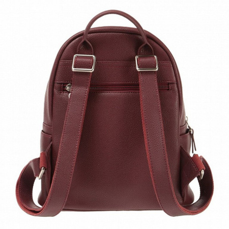 Рюкзак женский Dr.Koffer 23х26х11см, нат.кожа, бургунди