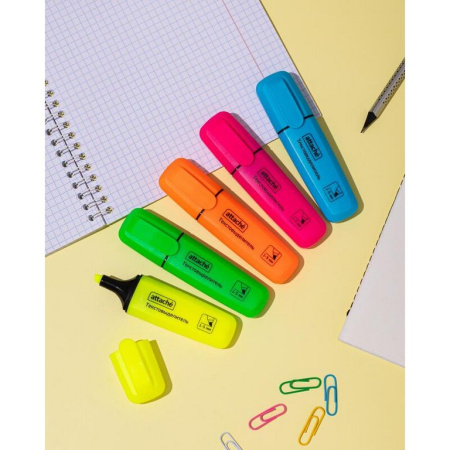 Текст-маркер Attache желтый, 1-5мм