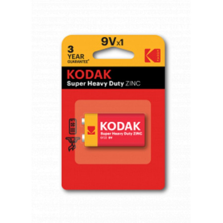 Батарейка солевая 6F22 BP1 9В KODAK SUPER HEAVY DUTY Крона