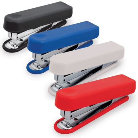 Степлер № 10 до 15л Erich Krause, цв. черный с антистеплером (глубина 51мм)