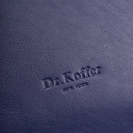 Сумка женская Dr.Koffer 28х20х12см см, нат.кожа синяя
