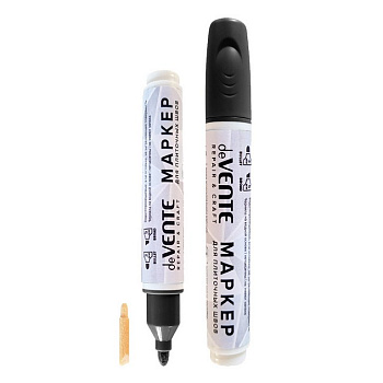 Маркер для плиточных швов deVENTE черный (круглый/скошенный)