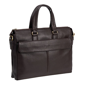 Сумка для документов Dr.Koffer 29*37*5см, нат. кожа, коричневая