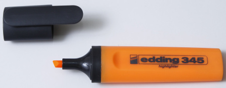 Текст-маркер Edding оранжевый