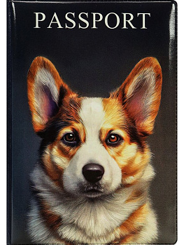 Обложка для паспорта MILAND "Корги" ПВХ