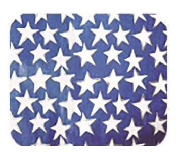 Набор цв. бумаги Тишью с орнаментом 5 листов, "Белые звезды на синем фоне" 50x70 см, 17 г/м?, deVENT