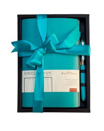 Набор подарочный BrunoVisconti "MEGAPOLIS FLEX" (МОРСКАЯ ВОЛНА А5 + РУЧКА)