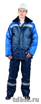 Спецодежда Костюм "Регион" р-р 48-50/182-188, цвет т. синий+васильковый