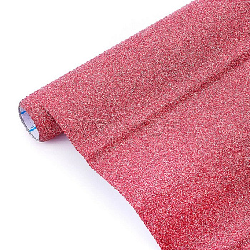 Пленка самоклеящаяся в рулоне с блестками 45*100 см, 100мкм, терракотово-розовая deVENTE