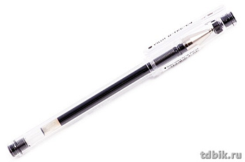 Ручка гелевая Pilot  0,4мм черная (стерж.129мм, линия 0,2мм)