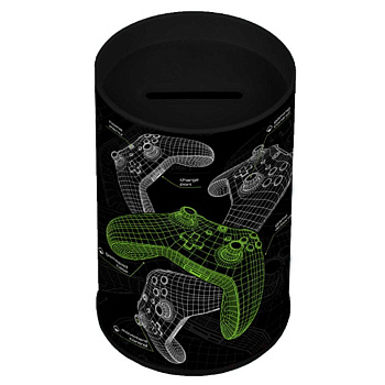 Копилка-подставка для канцелярских принадлежностей "ДЖОЙСТИКИ" 10,4х7,5х7,5 см, металл