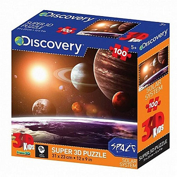 Пазл 3D картинка 100 дет. "В Космосе" 5+ Prime 3D