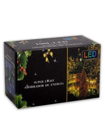 Гирлянда комнатная Занавес 3м, 140 цветных ламп, 8 реж., тёмная нить