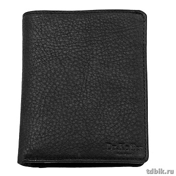 Портмоне Dr.Koffer 13*10,5см, нат. кожа, черный