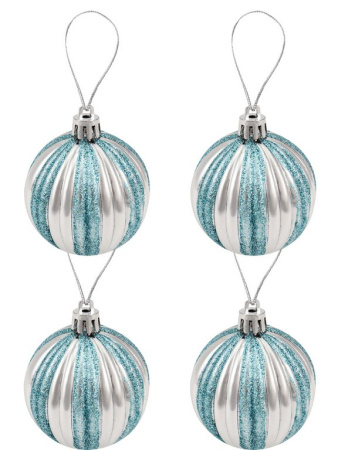 Набор шаров  цвет ассорти 60 мм 20 шт "Голубая лагуна"