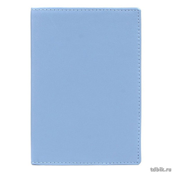 Обложка для паспорта Jane's Story нат. кожа, синяя