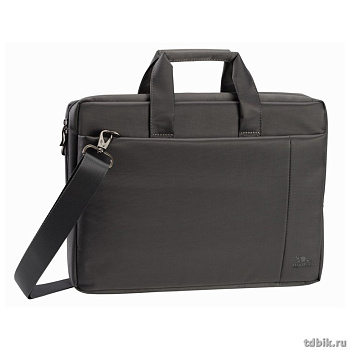 Сумка для ноутбука с отделением для планшета "RIVACASE" 17,3" (430*298*50мм) серая, ткань
