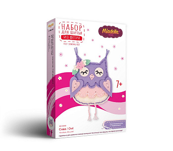 Набор для шитья игрушки из фетра "Сова", Miadolla