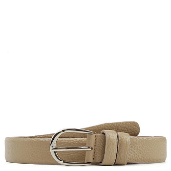 Ремень FABRETTI женский, натуральная кожа, размер 120, бежевый
