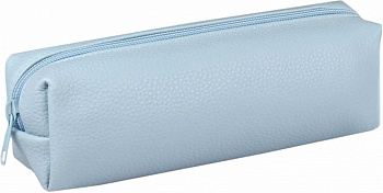 Пенал  для девочки Феникс + "Голубой" 20*6*5,5 см кожзам