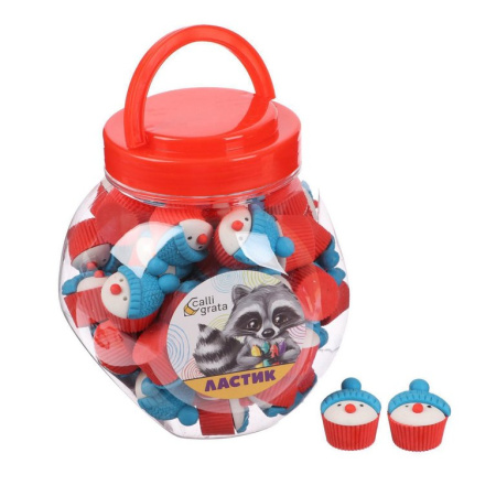 Ластик "Снеговик" МИКС