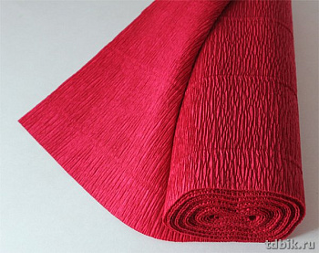Бумага креповая флористическая 50*250 бордовая, 180г, Альт