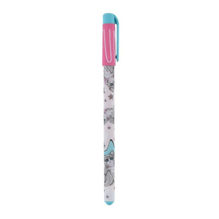 Ручка шариковая с рис. Bruno Visconti "HappyWrite. Кошка" 0,5мм синяя (линия 0,38мм)