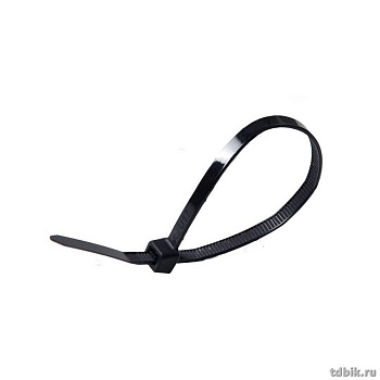 Стяжка нейлоновая 150*3 мм, цв. черный, 100шт/уп