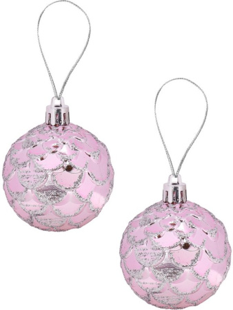 Набор шаров  цвет розовый 60 мм 12шт "Мечта" (ассотри)