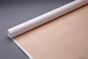 Миллиметровая бумага 878 мм*10 м, в рулоне, оранжевая