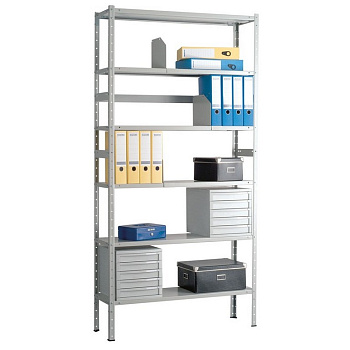 Стеллаж металлич. архивный с 5-ю полками (2000*1000*400мм)