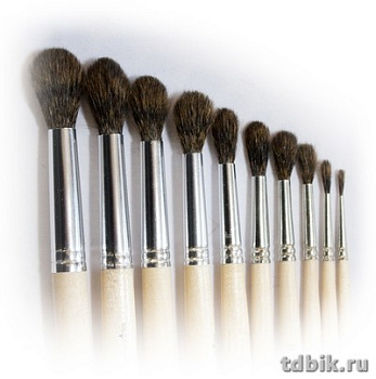 Кисть Белка № 5 круглая живописная (короткая ручка) ГРААЛЬ