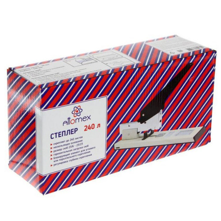 Степлер мощный 23/6, 23/23 до 240л Attomex, цв. черный