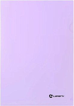 Папка-уголок A4 пластик 0,18 мм жест. цв. Pastel лиловая Lamark