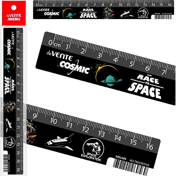 Линейка 16 см. пласт. deVENTE "Cosmic"