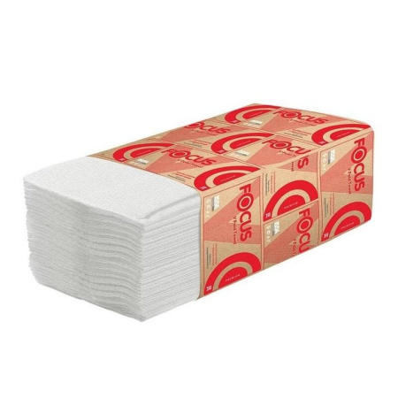 Полотенце бумажное для диспенсера в пачке Focus Premium (H3) 2 сл.,200л.,23x23см
