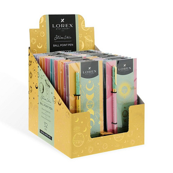 Ручка шариковая Lorex "Horoscope" Slim ассорти 0,7мм