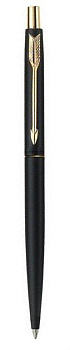 Ручка шариковая Parker Classic Matte Black GT синяя, 1,0мм, кнопоч, подар. упак.