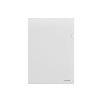 Папка-уголок A4 пластик 0,16 мм Erich Krause "Glossy Clear" прозрачная