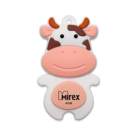 Флеш-диск  4Gb  Mirex Cow Peach USB 2.0