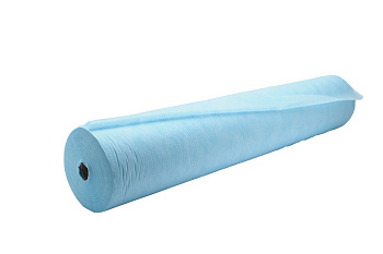 Простыня одноразовая 70*200см (100шт в рулоне с перфор.) голубая