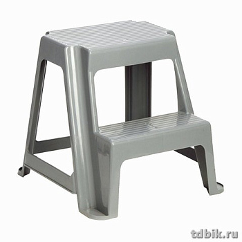 Стремянка-табурет 2 ступени IDEA нагрузка 120 кг, пластик