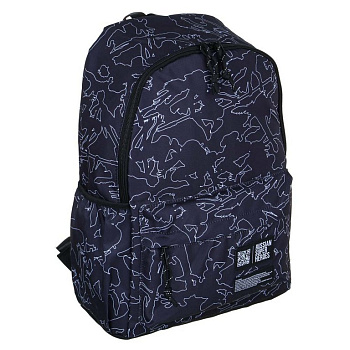 Рюкзак молодежный универсальный "Силуэты на черном" 41*29*18см, 1 отд., 4 карм.