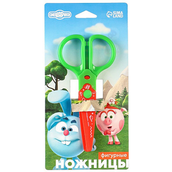 Ножницы фигурные 12,5см "Зубцы" Смешарики