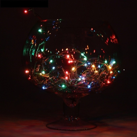 Гирлянда комнатная Нить  3,5м, 50 цветных ламп, 8 режимов