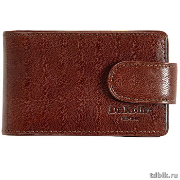 Визитница Dr.Koffer 11*7см на 48 визиток, коричневый